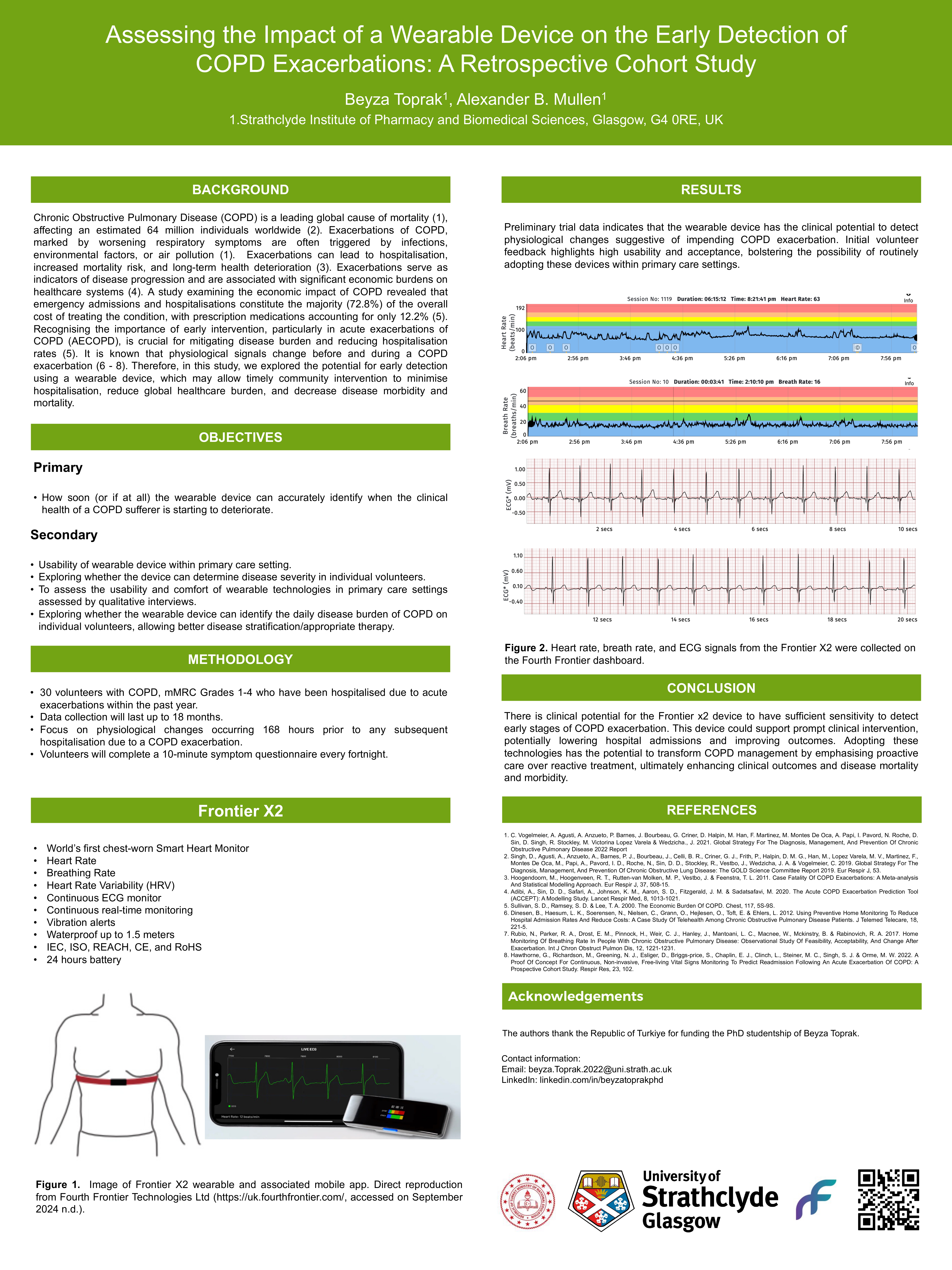 Abstract poster - Assessing the Impact of a Wearable Device on the Early Detection of COPD Exacerbations: A Retrospective Cohort Study (ID 551)