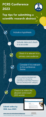 Scientific research abstract infographic of top tips