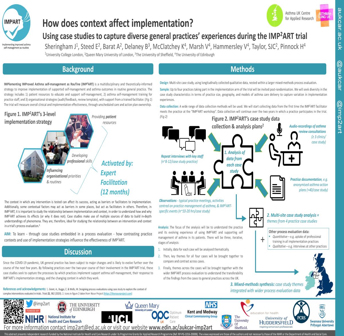 Abstract poster - Using case studies to understand the practice experience in the IMP2ART trial (ID 379)